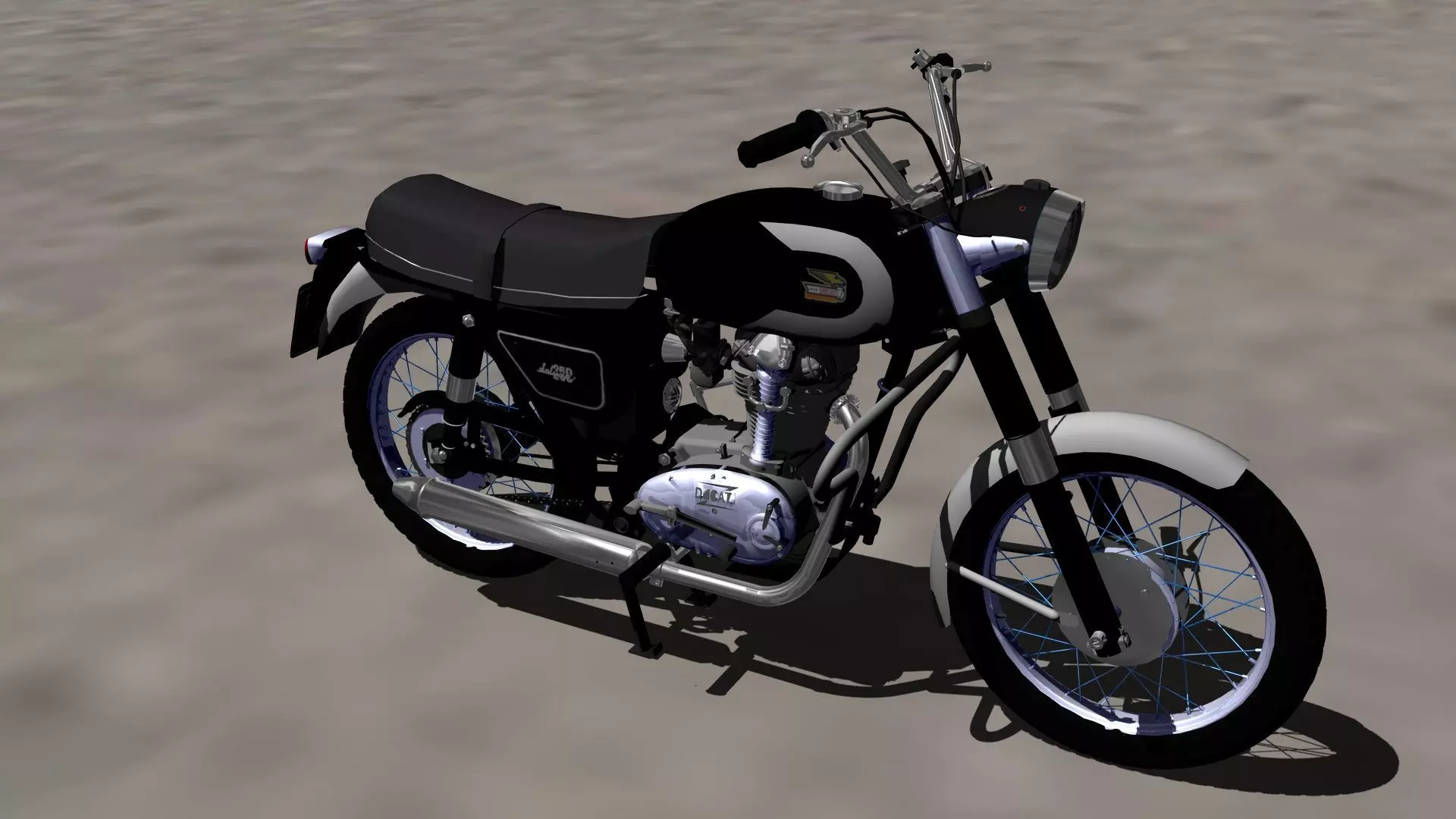 DUCATI 250 De Luxe 3D model