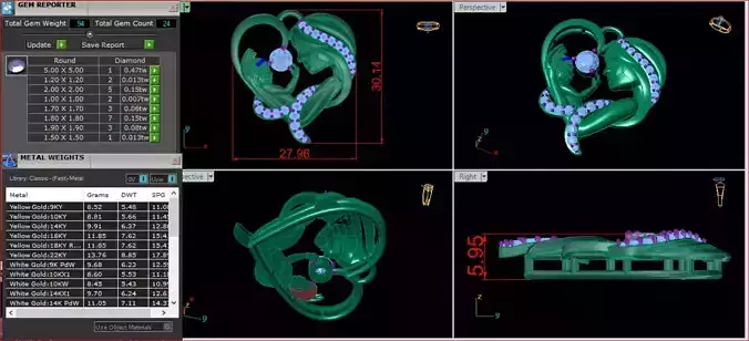 Pendant Son and Mom Diamond Gold 3D print model