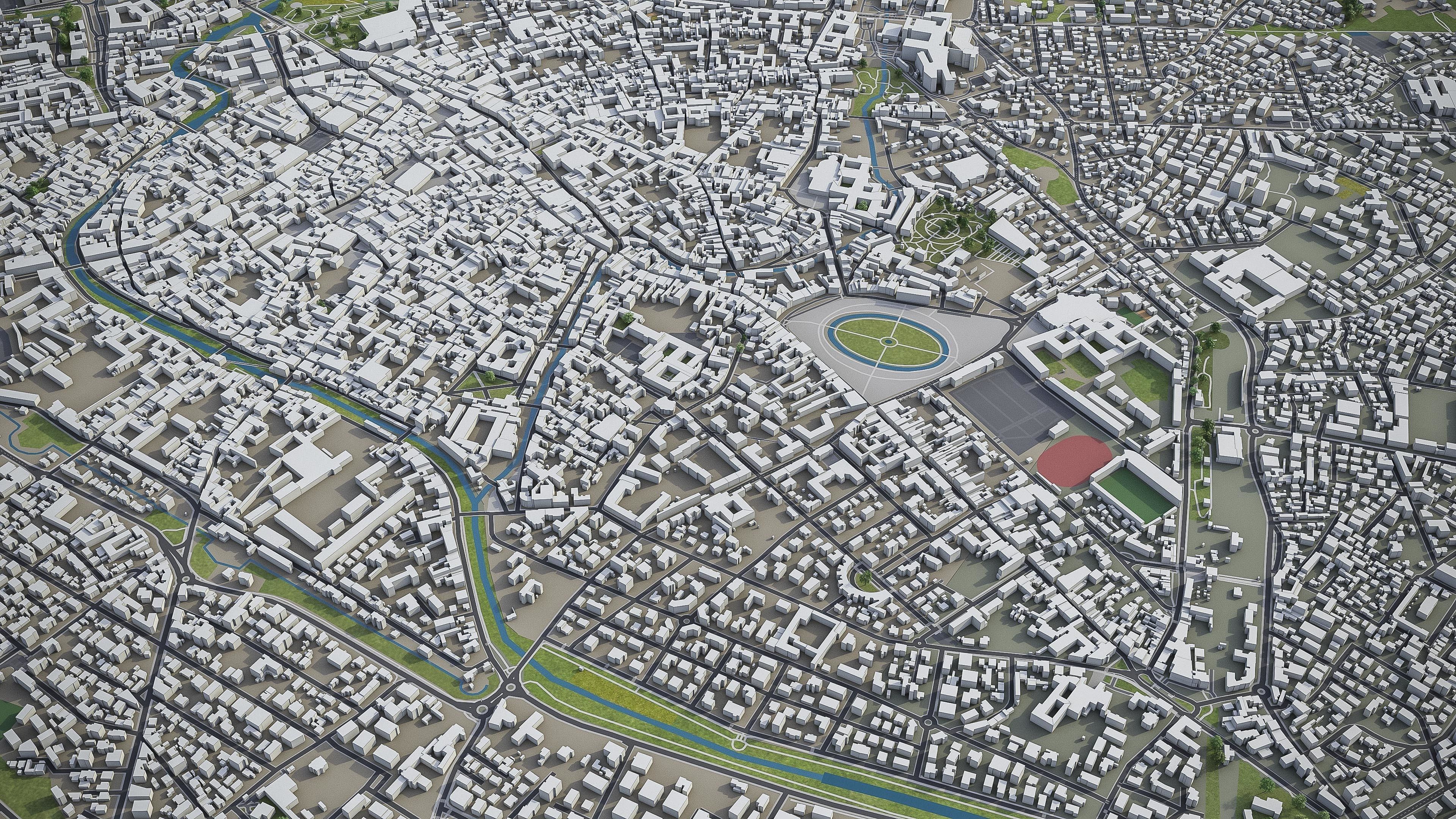 Padua  Low-poly 3D model_3