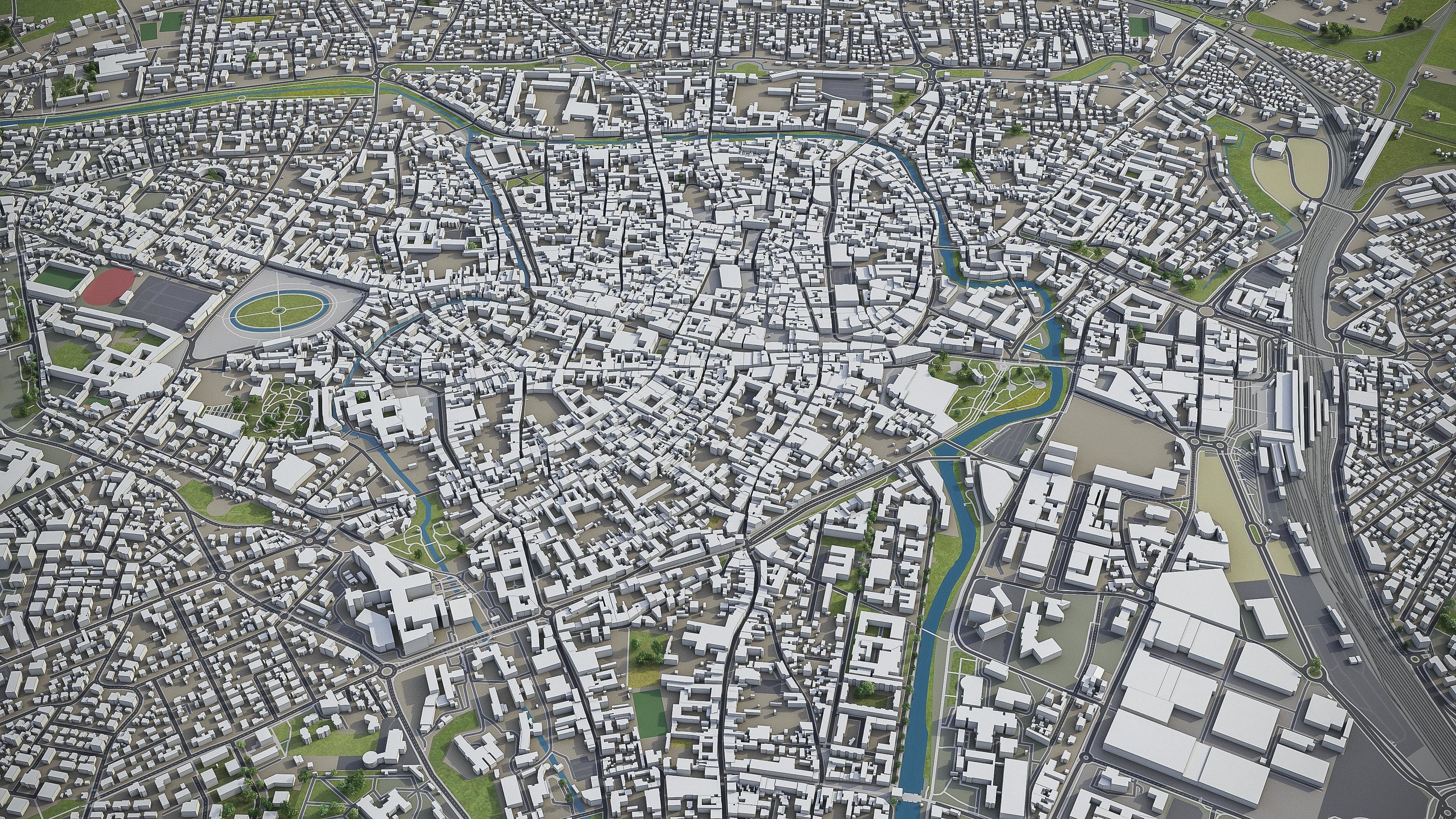 Padua  Low-poly 3D model_4