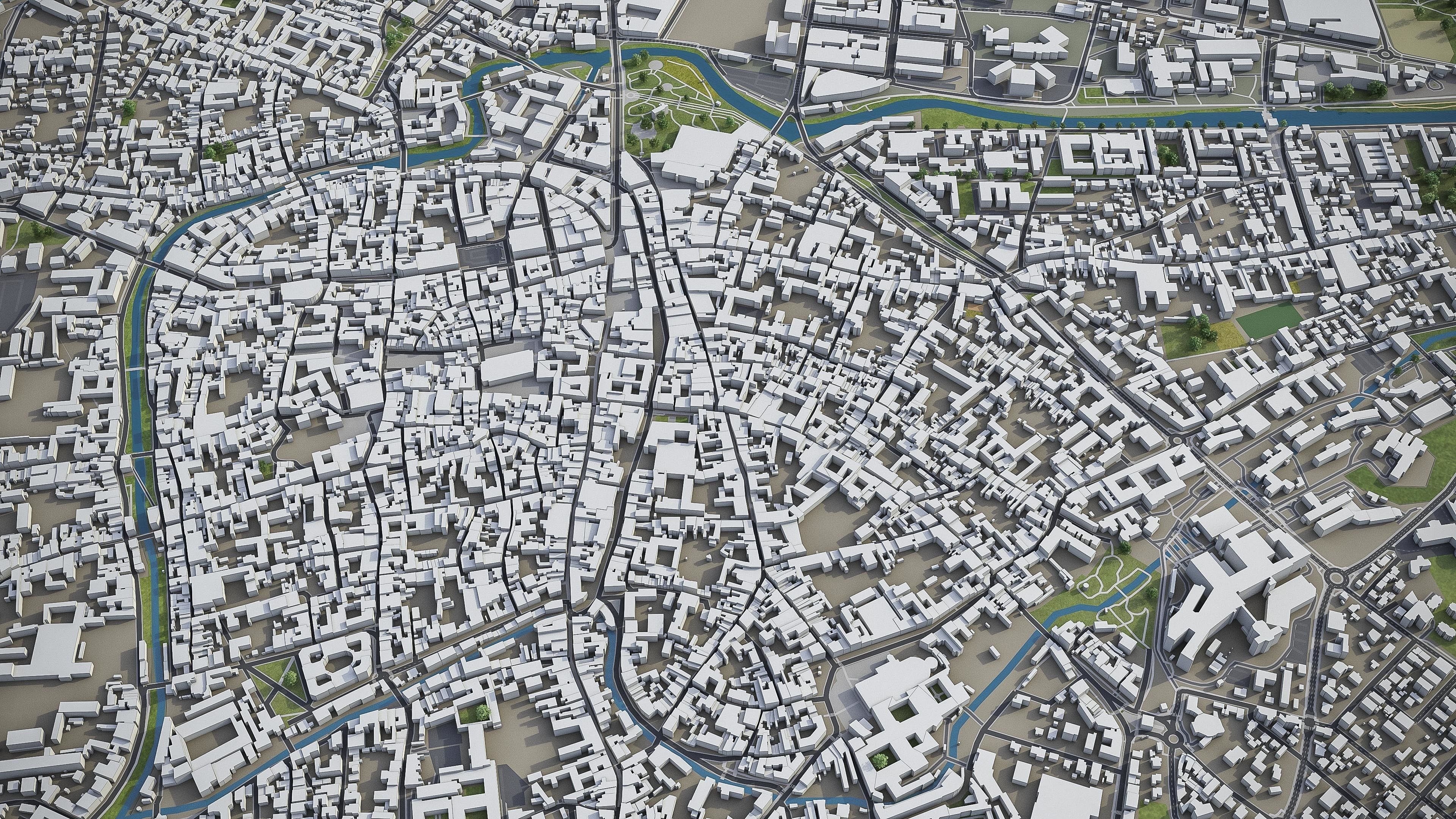 Padua  Low-poly 3D model_2