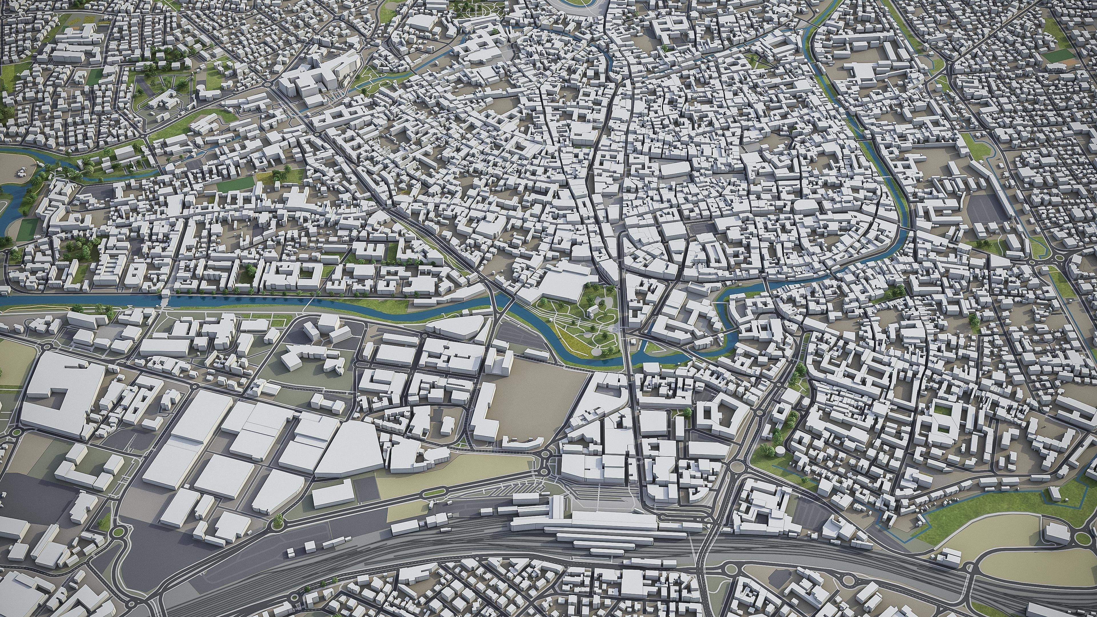 Padua  Low-poly 3D model_7