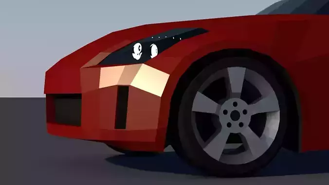 Nissan 350Z Low-Poly