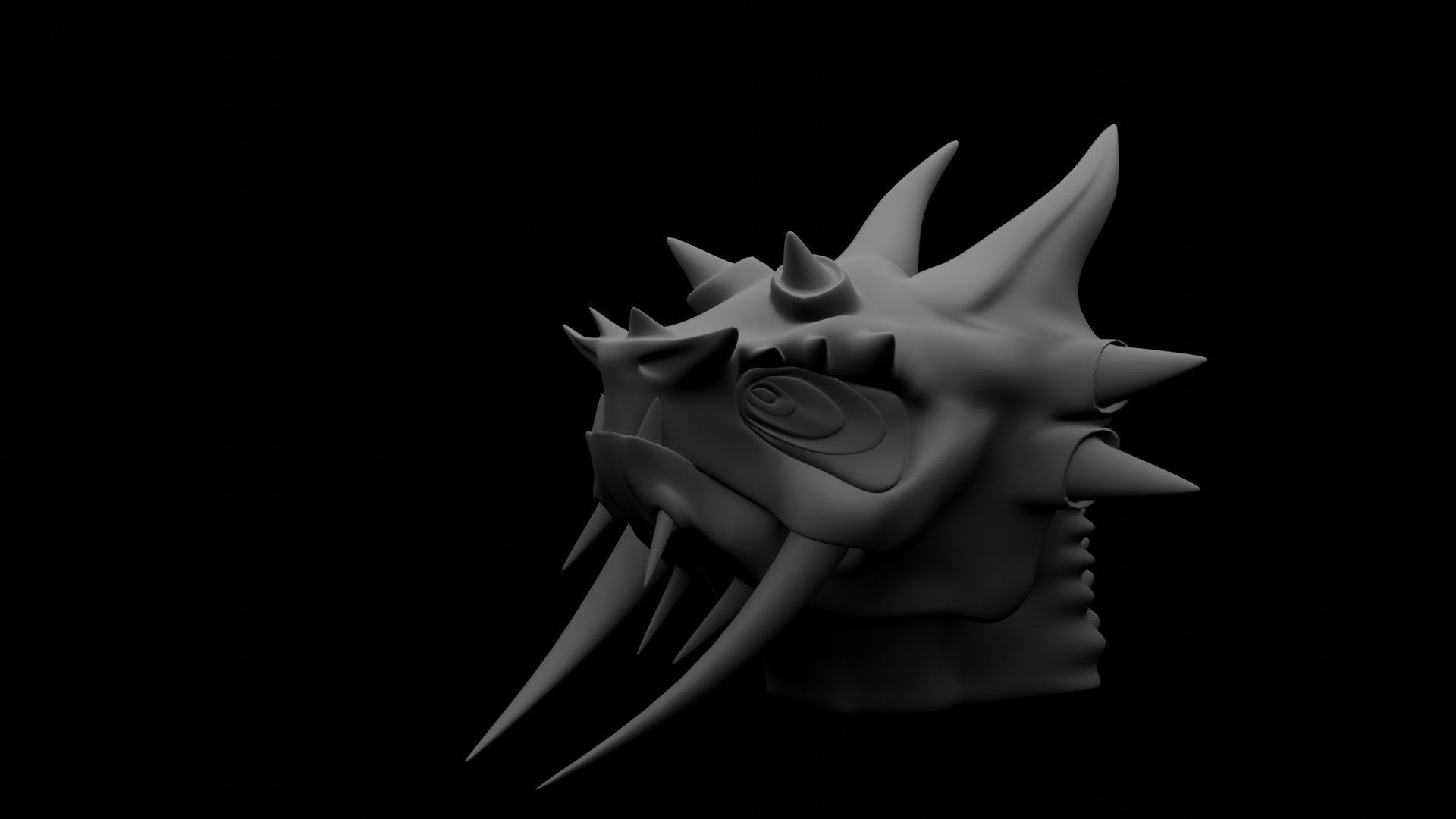 Dragon Head 3D model_17
