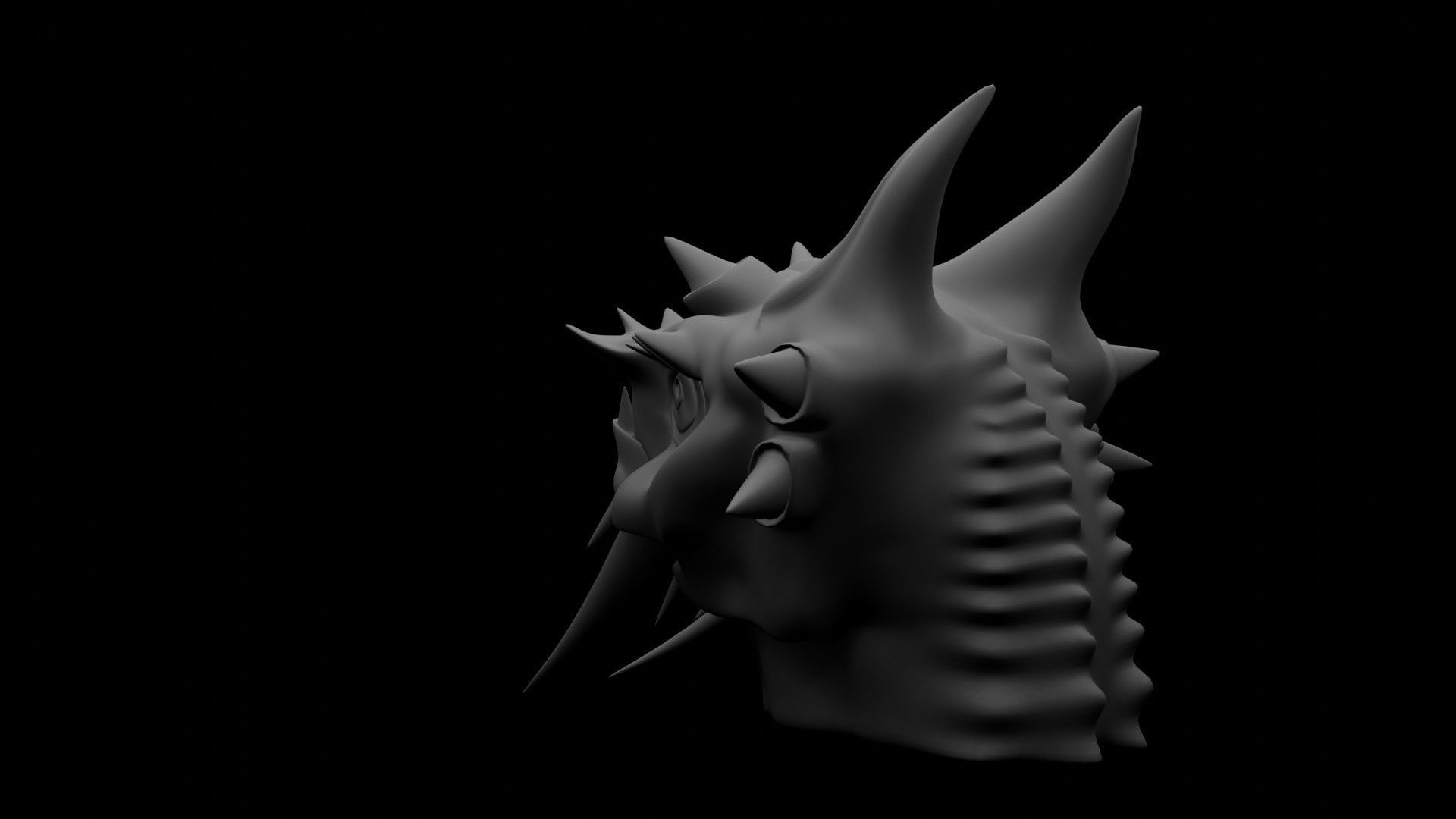Dragon Head 3D model_14