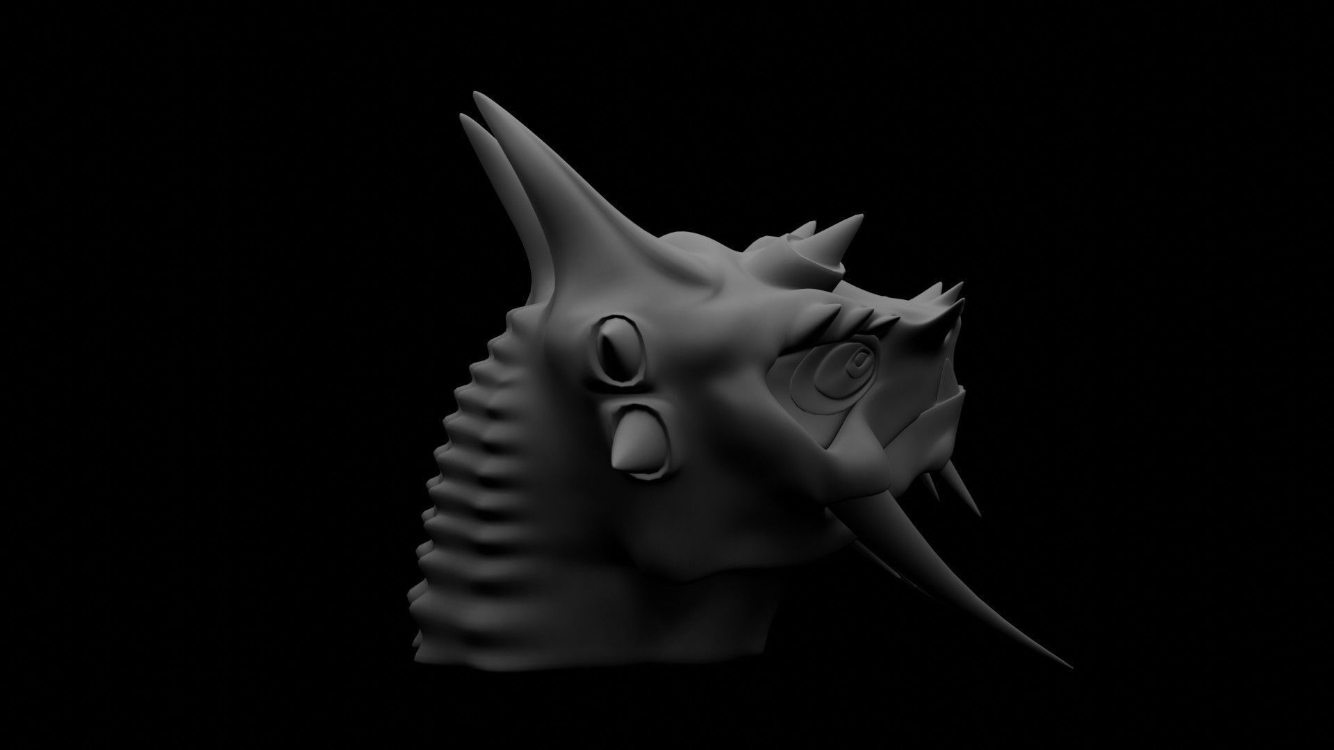 Dragon Head 3D model_9