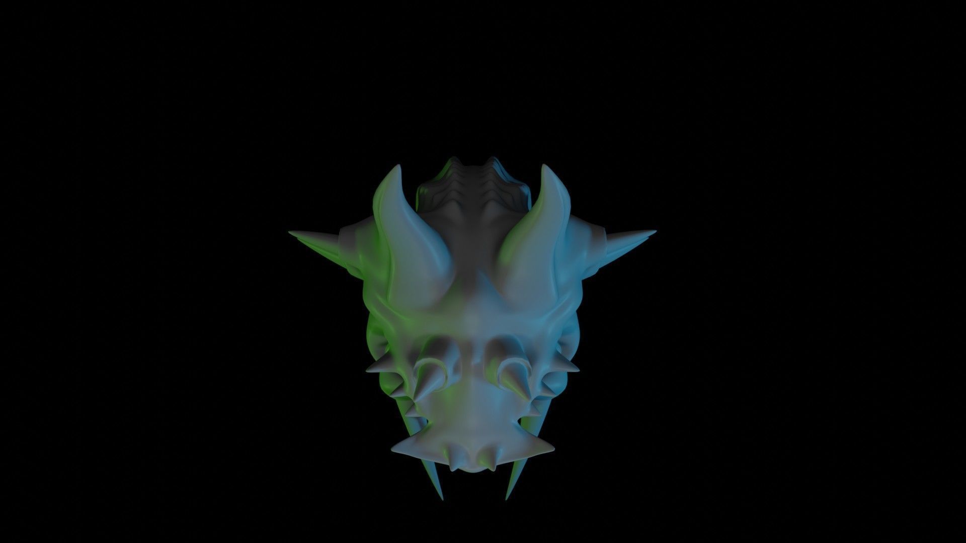 Dragon Head 3D model_6