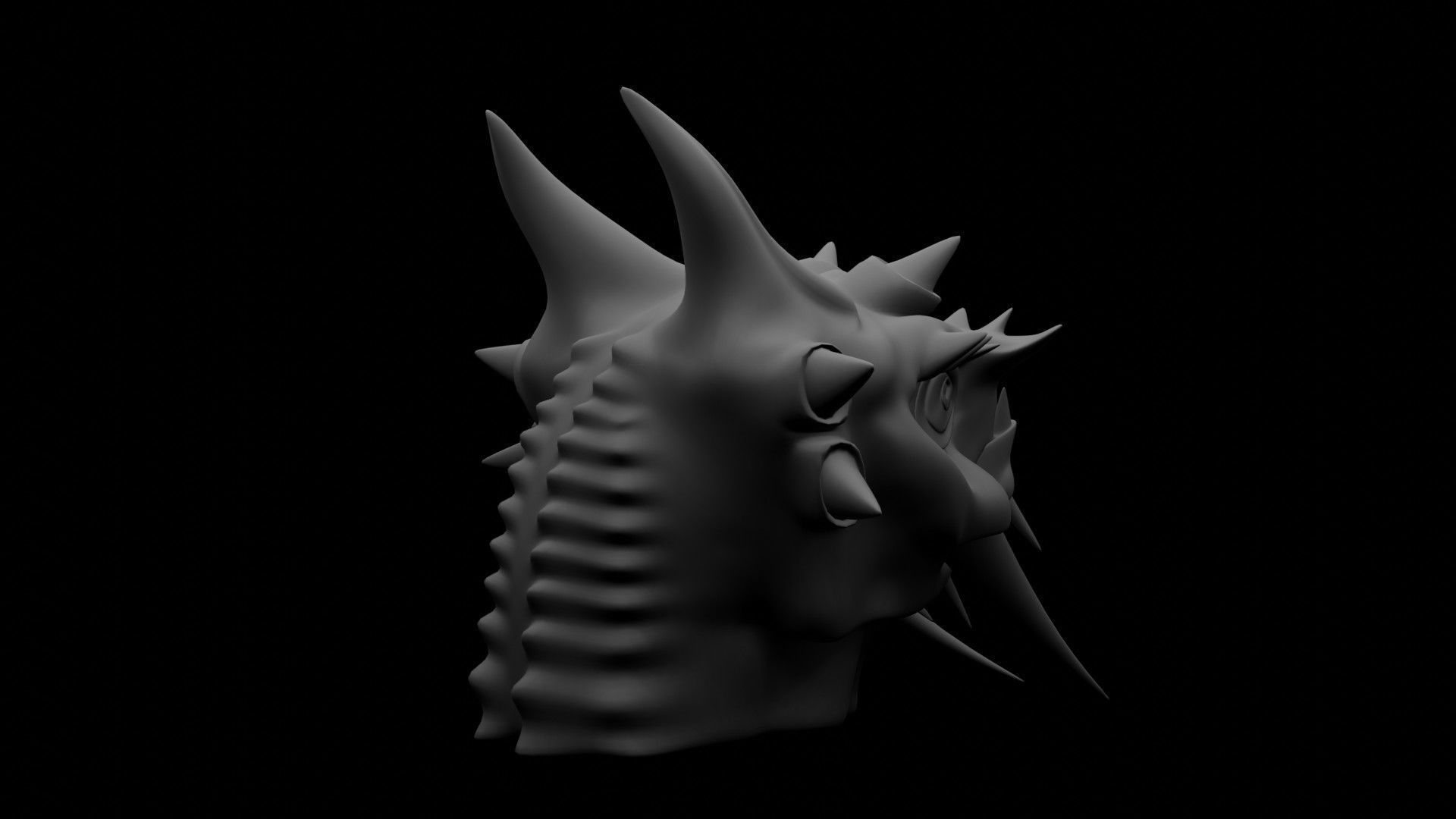 Dragon Head 3D model_10
