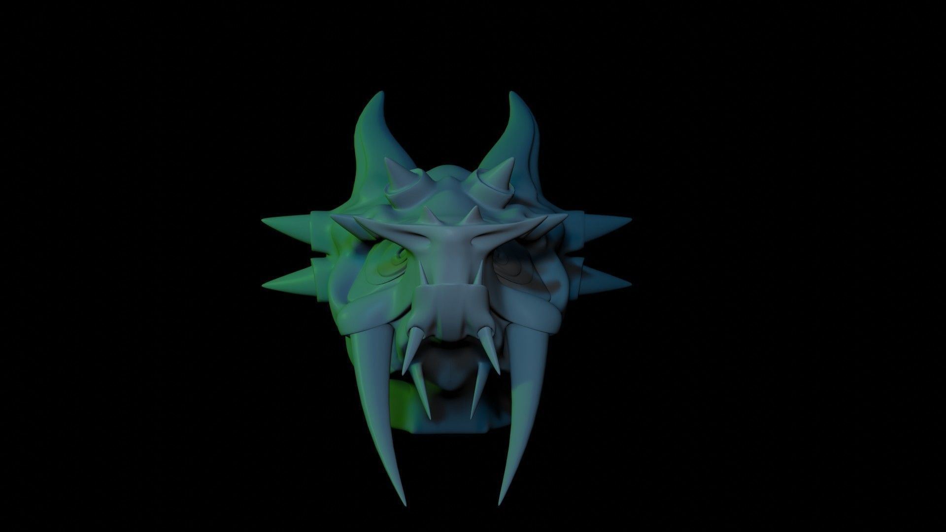 Dragon Head 3D model_2