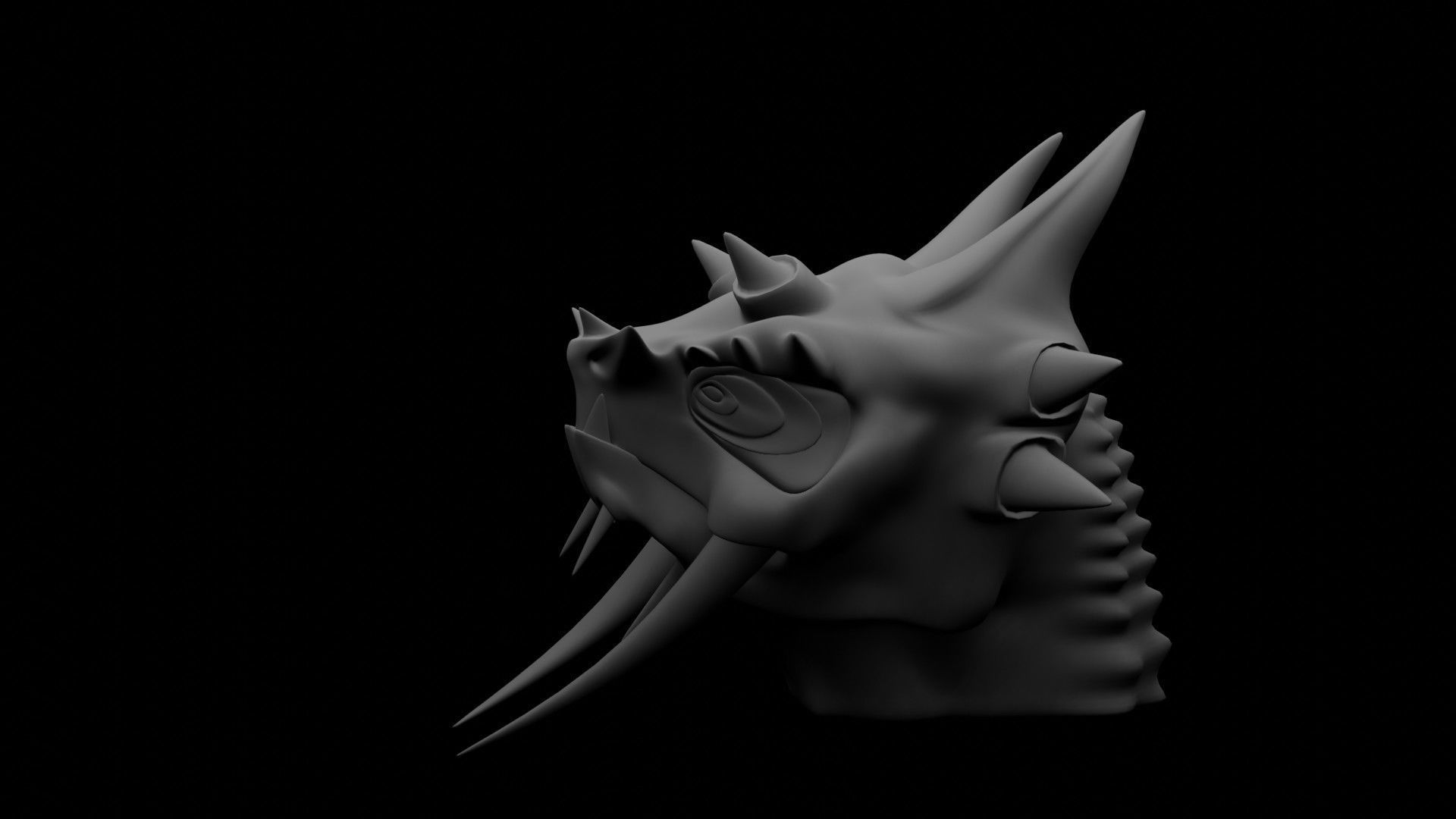 Dragon Head 3D model_16