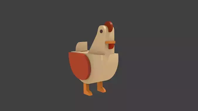 lowpoly of roaster