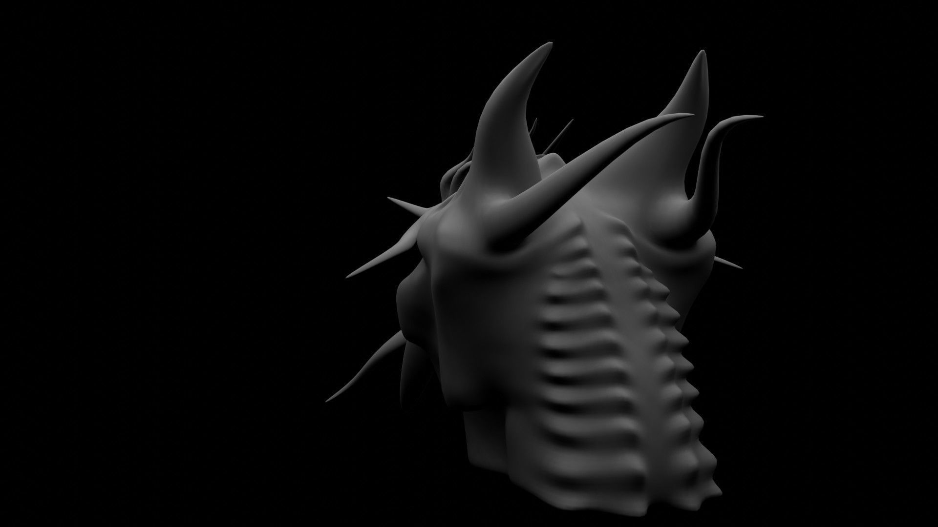 Dragon Head 3D model_13