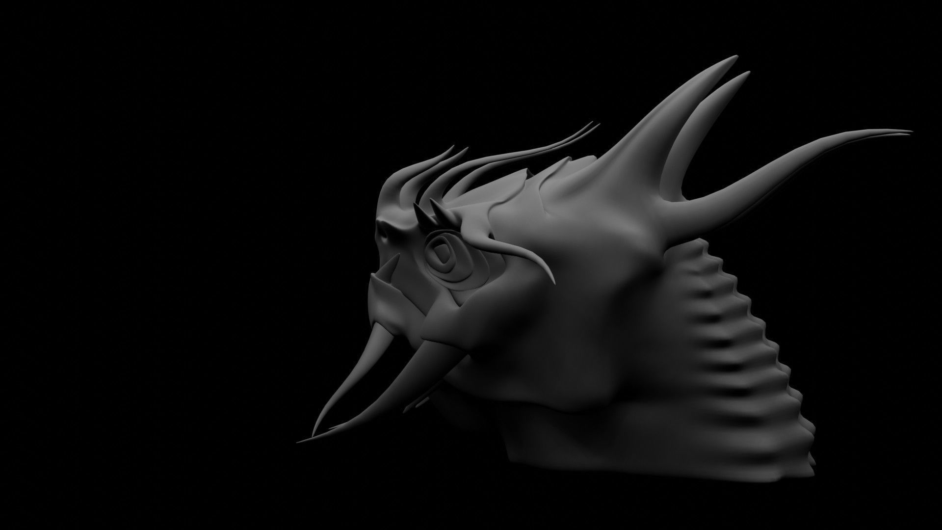Dragon Head 3D model_15