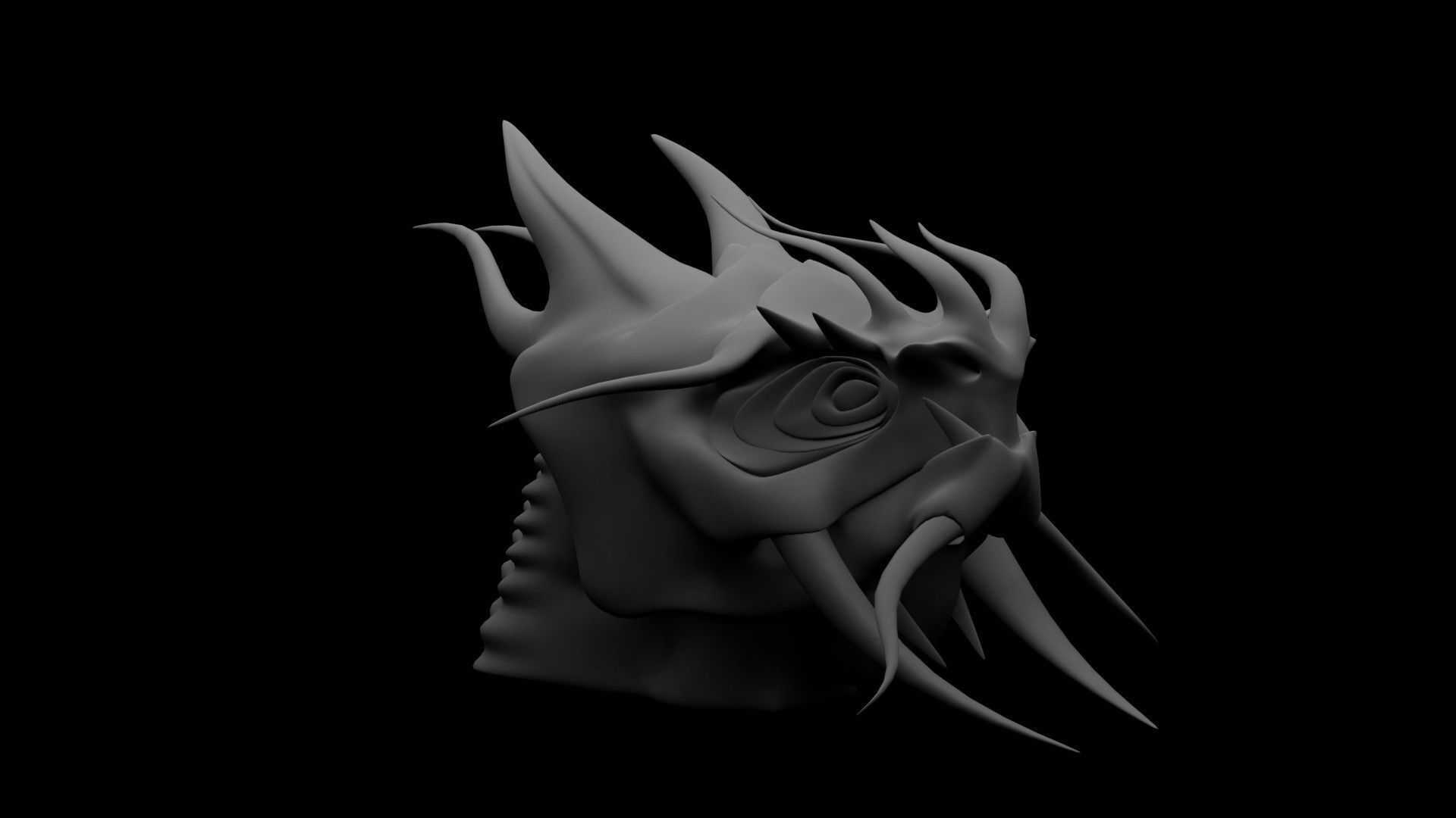 Dragon Head 3D model_7
