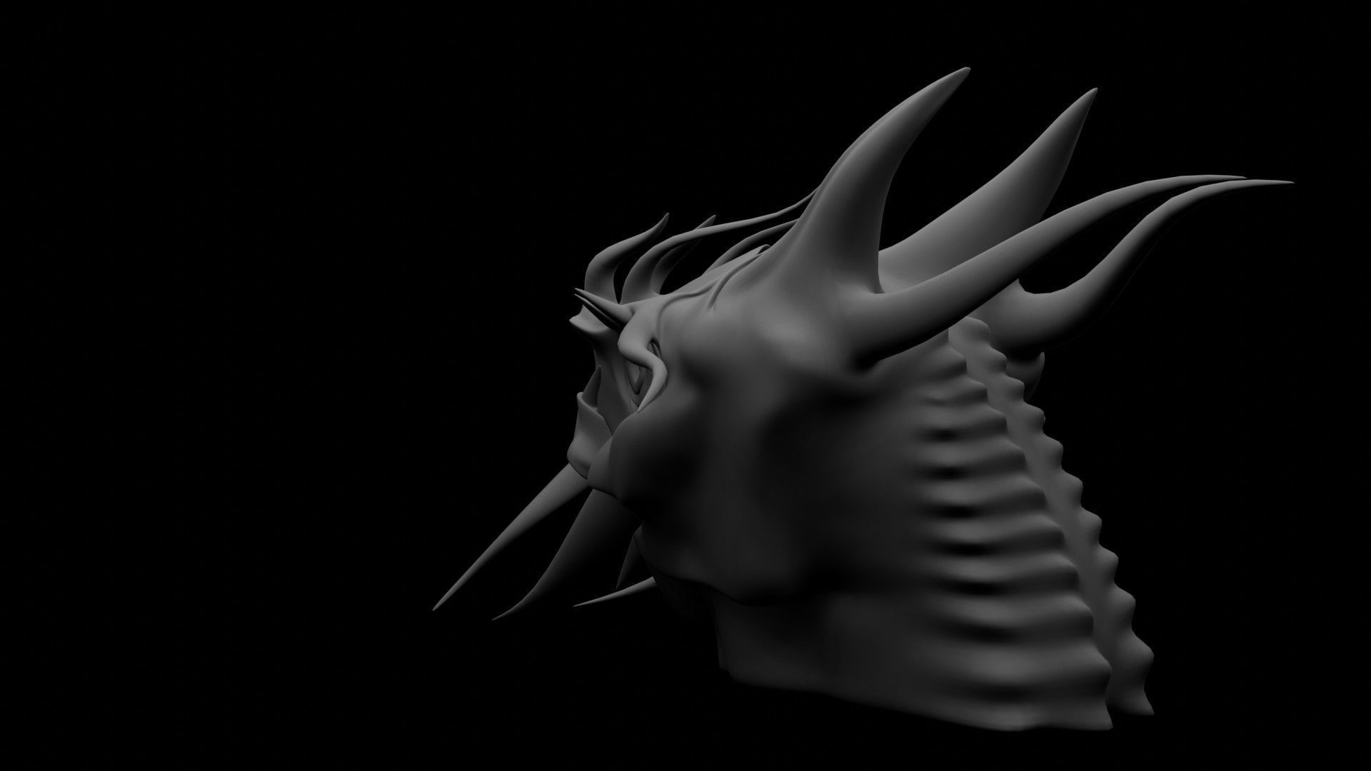 Dragon Head 3D model_14