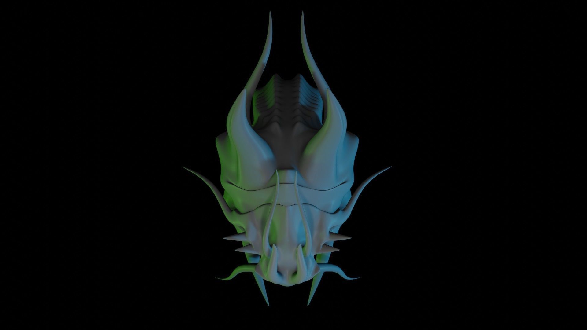 Dragon Head 3D model_6