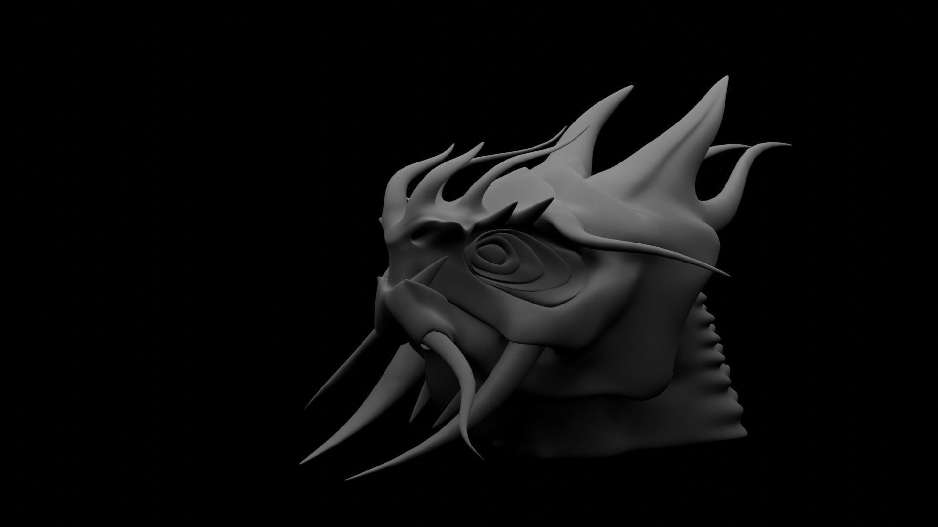 Dragon Head 3D model_17