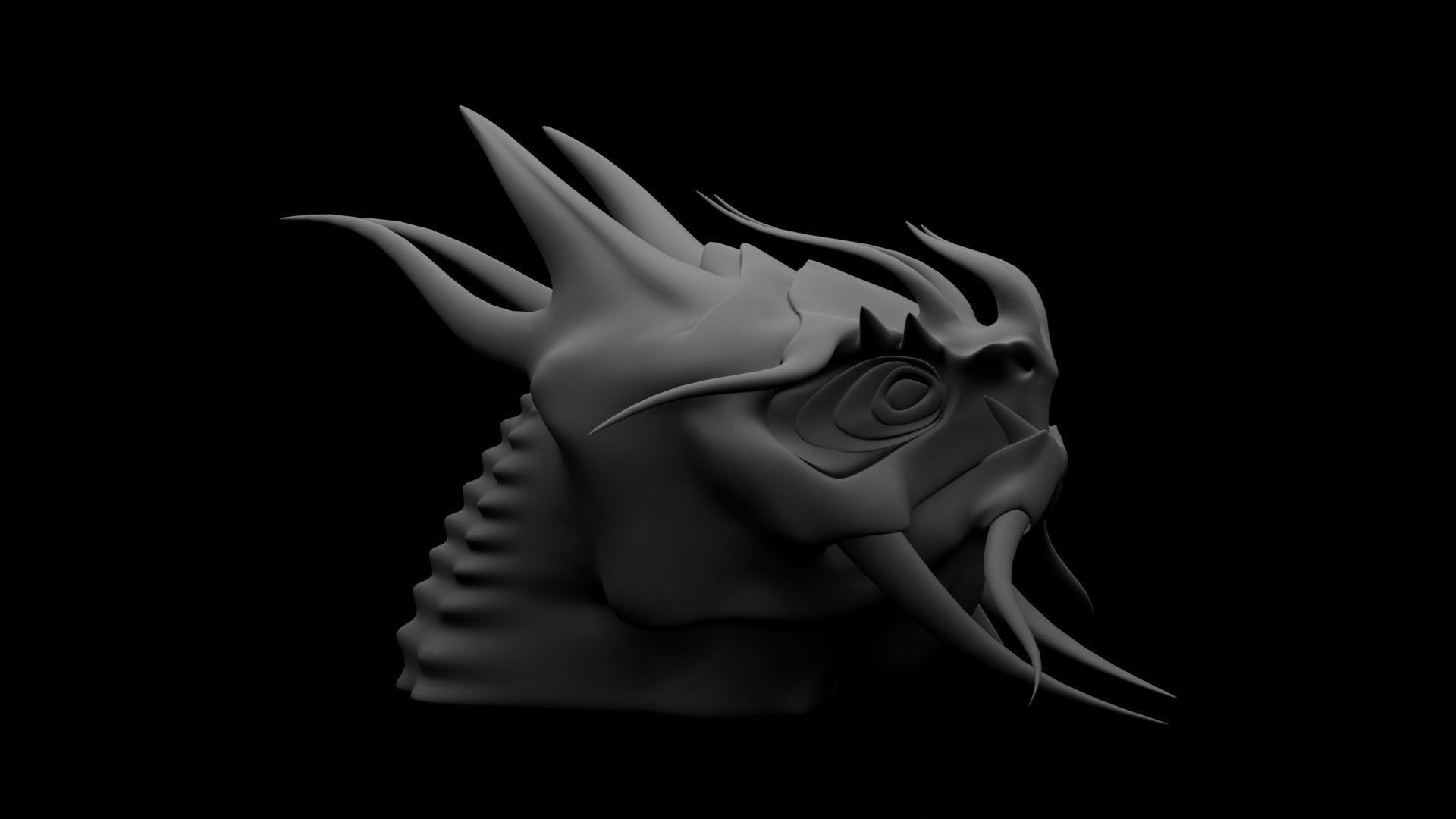 Dragon Head 3D model_8