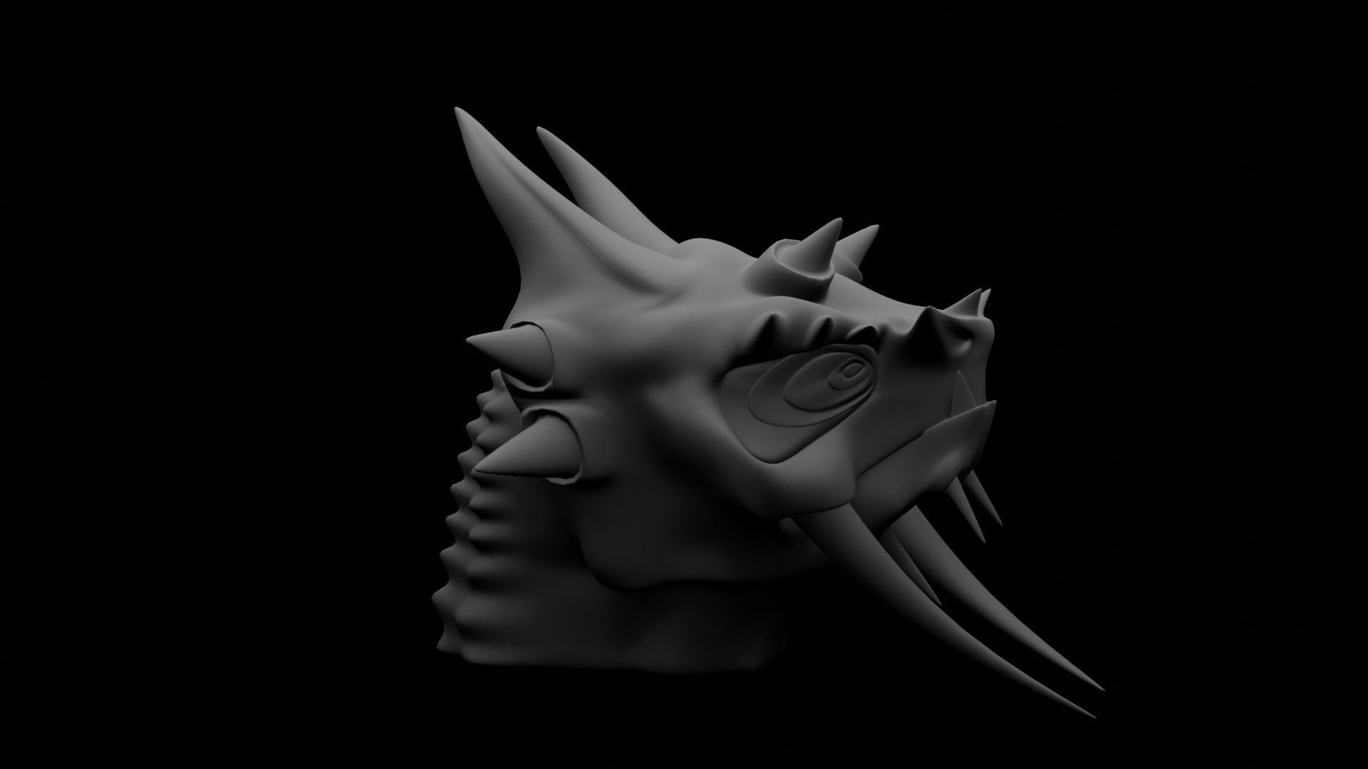 Dragon Heads 3D Model Collection_40
