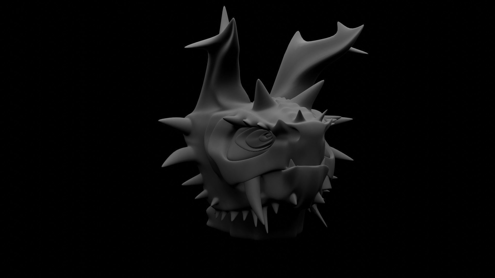 Dragon Heads 3D Model Collection_38