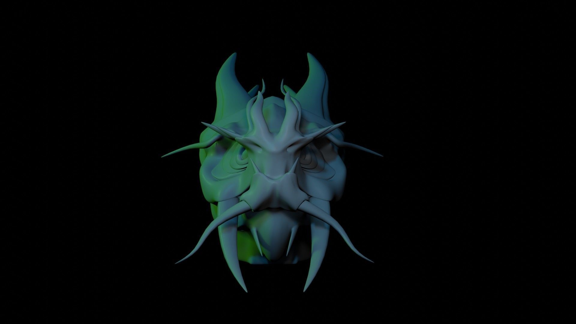 Dragon Heads 3D Model Collection_12