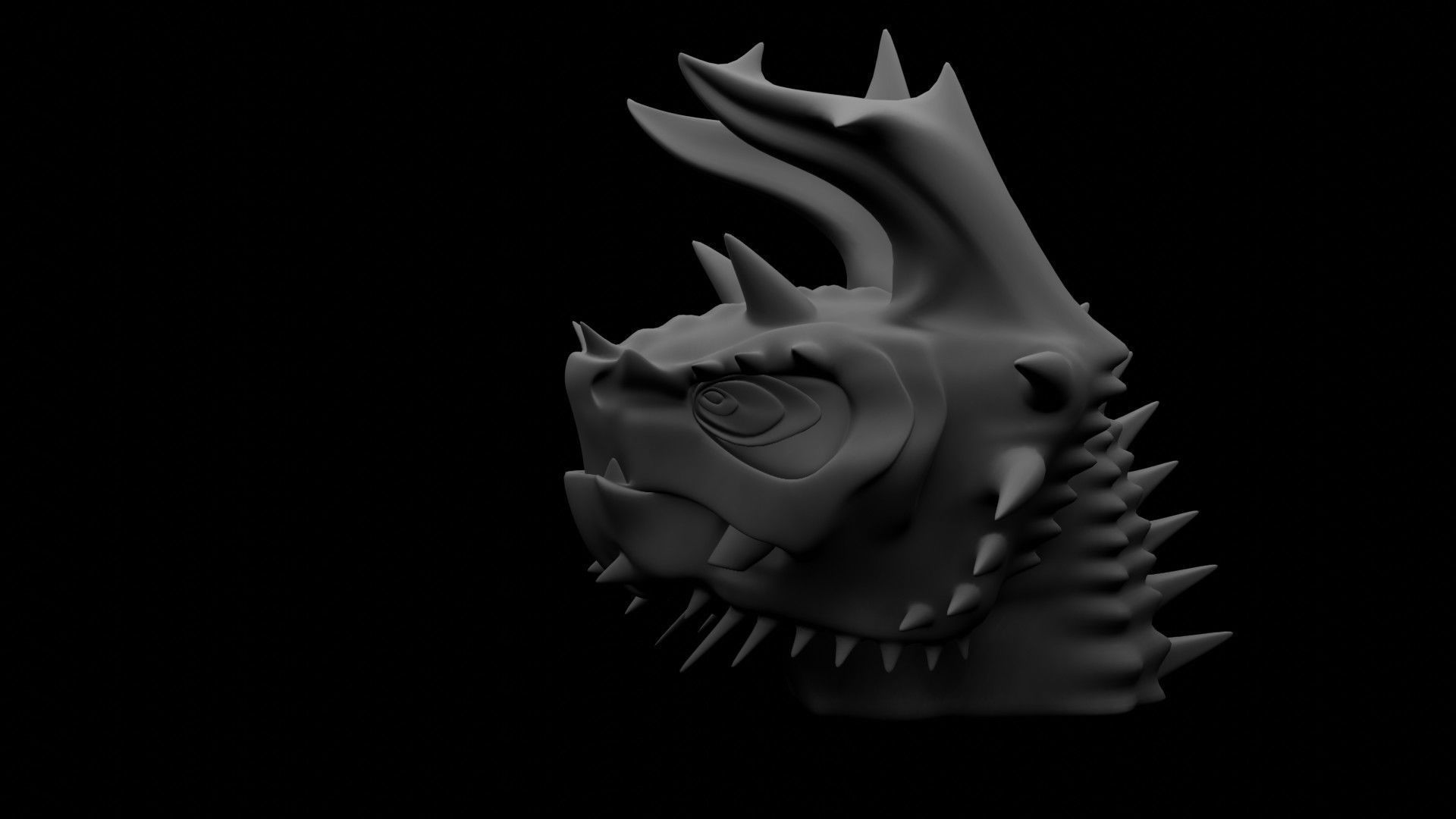 Dragon Heads 3D Model Collection_34
