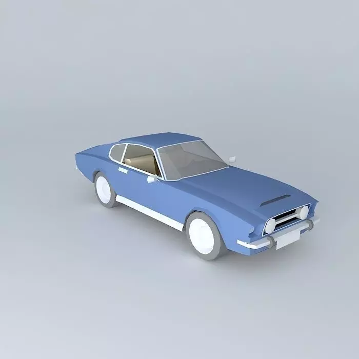 70s Aston Martin Free 3D model