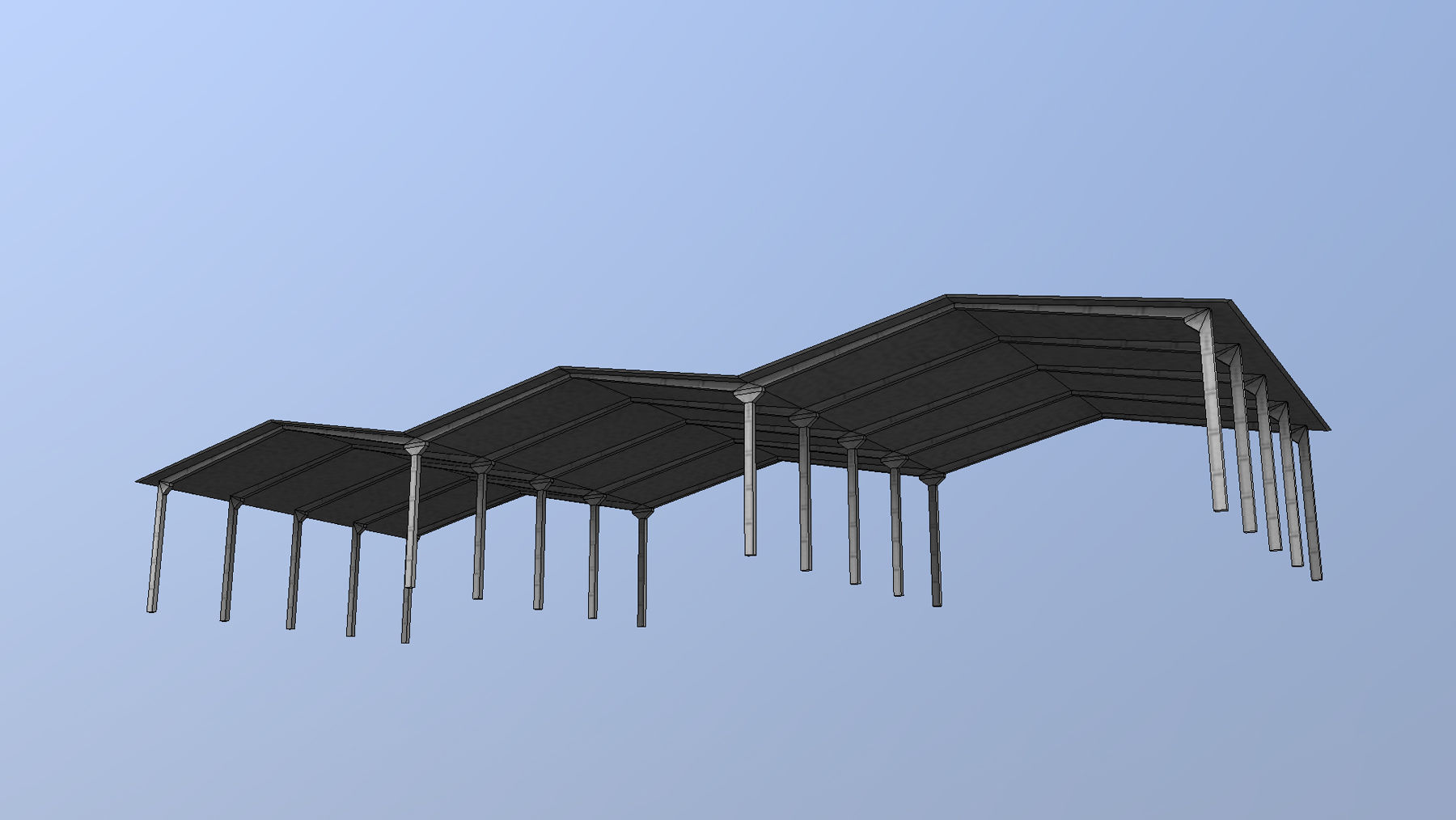 MilitaryBase PortoVelho Hangar 02 Low-poly 3D model_9