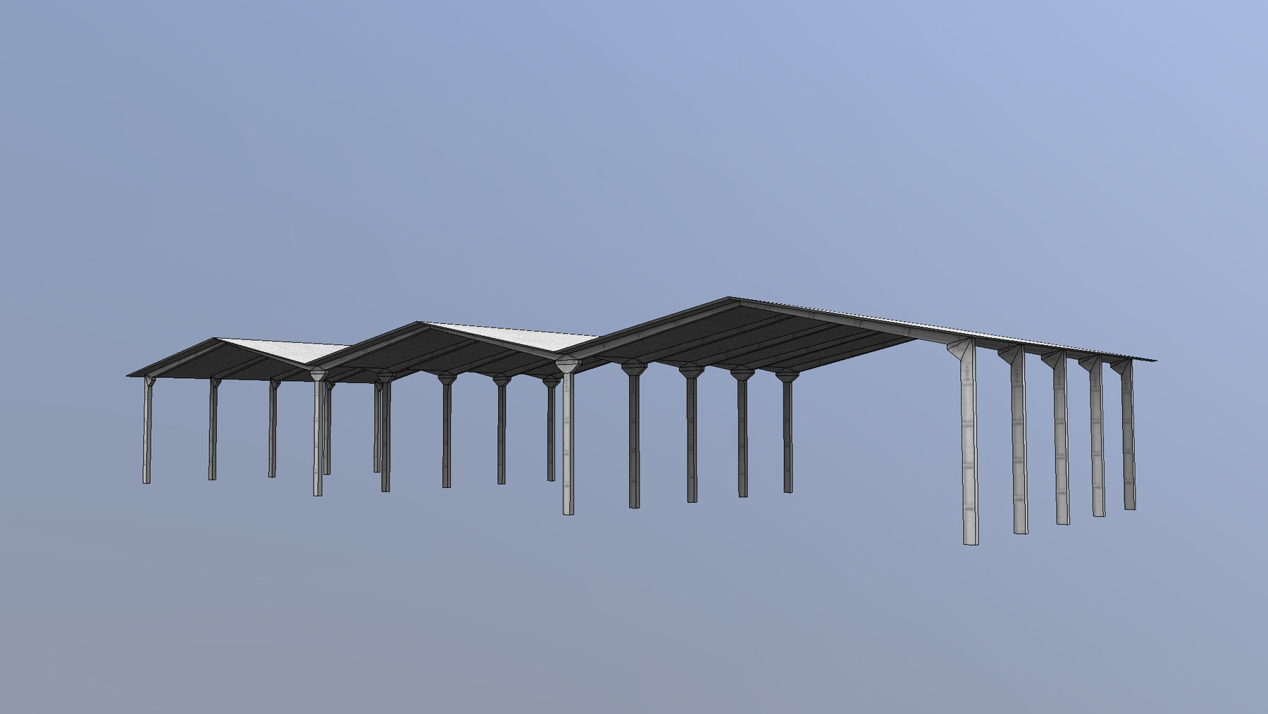 MilitaryBase PortoVelho Hangar 02 Low-poly 3D model_10