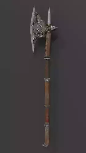 2 Handed Axe  Free low-poly 3D model