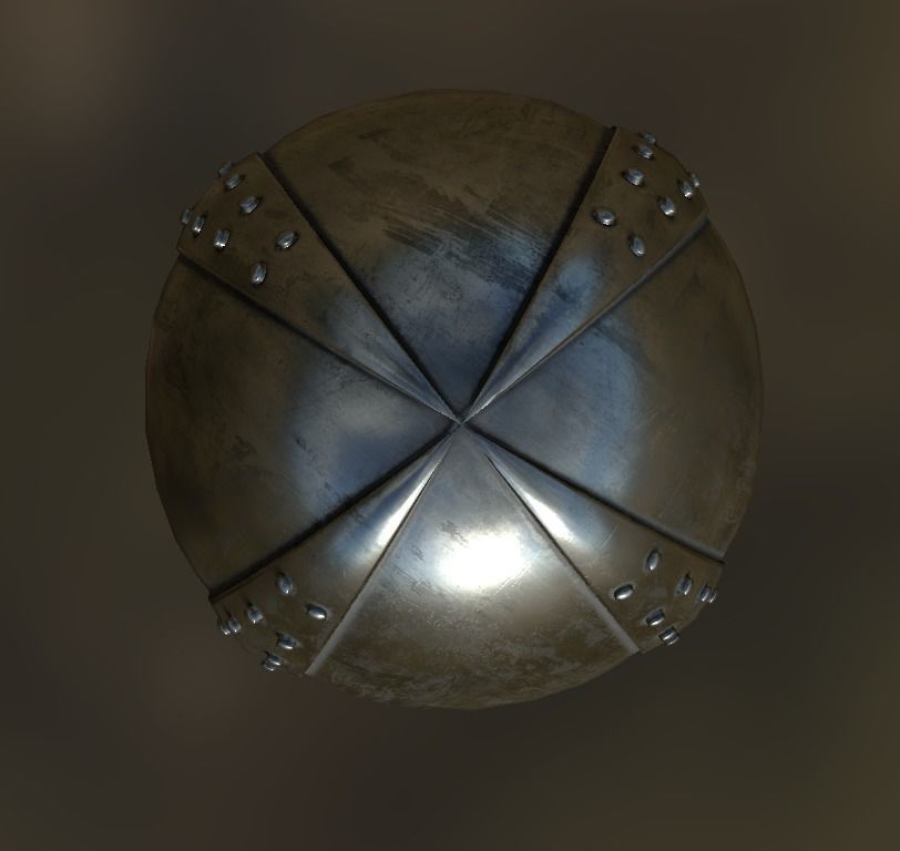 Normal Nasal Helmet  Low-poly 3D model_4