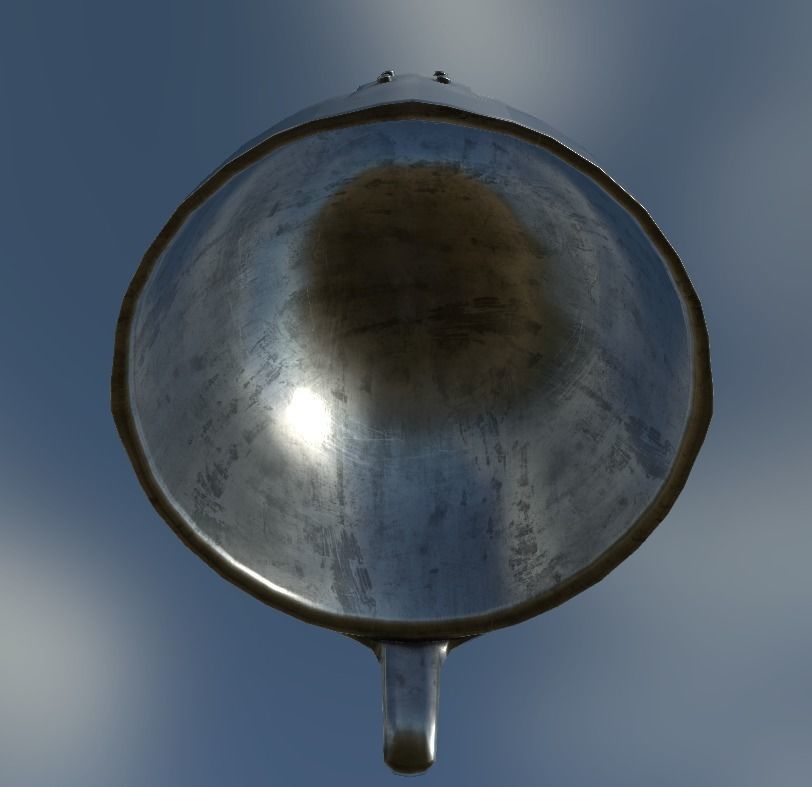 Normal Nasal Helmet  Low-poly 3D model_5