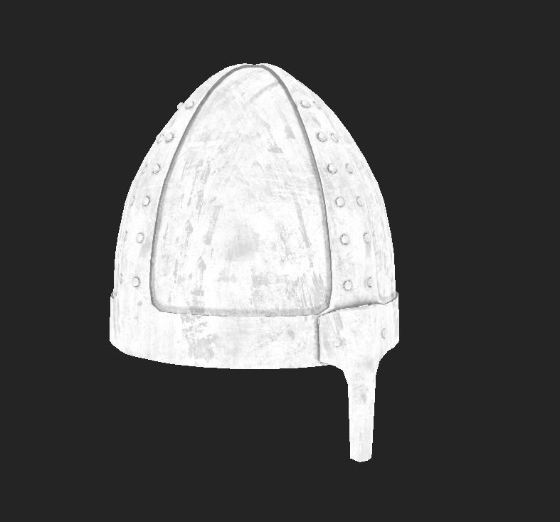 Normal Nasal Helmet  Low-poly 3D model_13