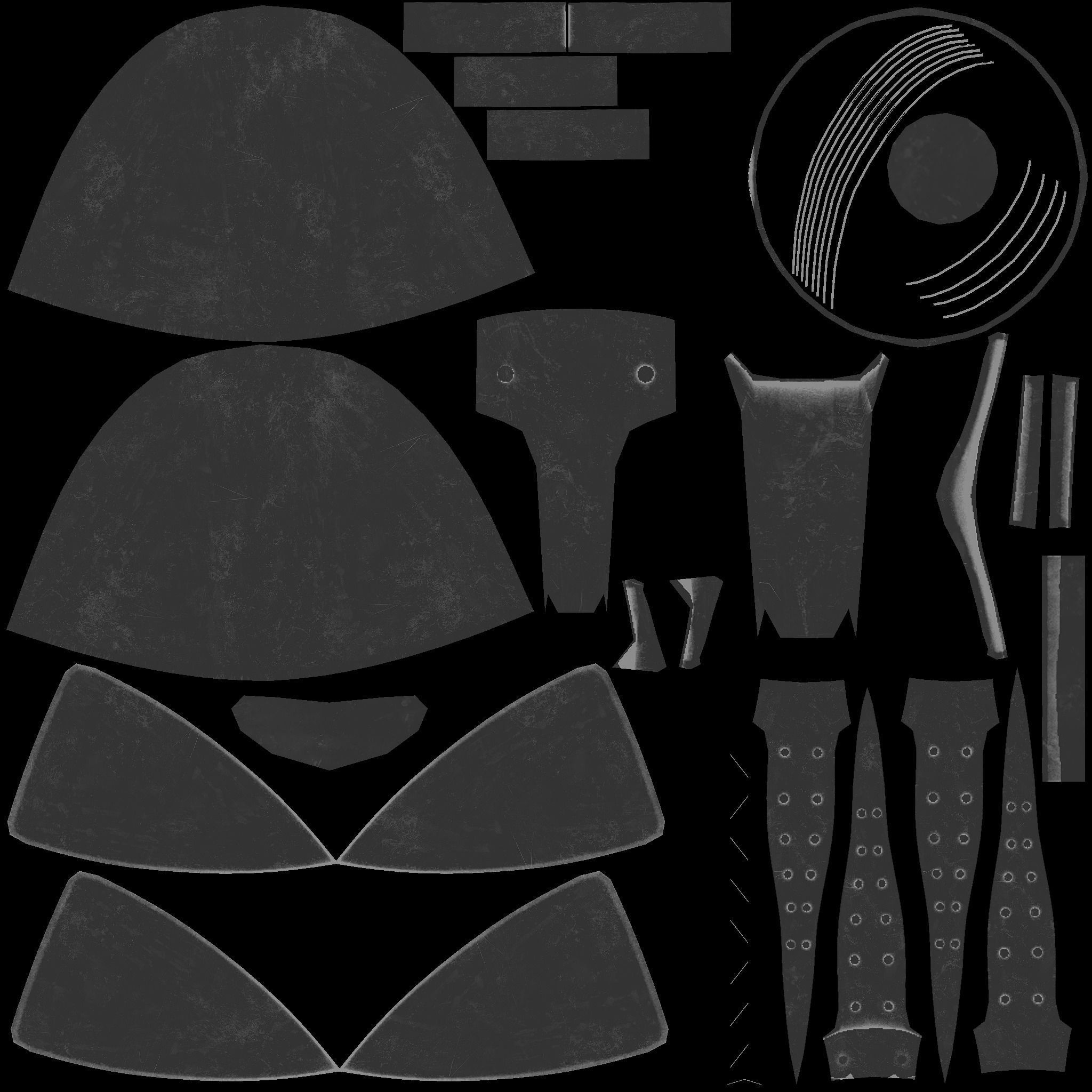 Normal Nasal Helmet  Low-poly 3D model_10