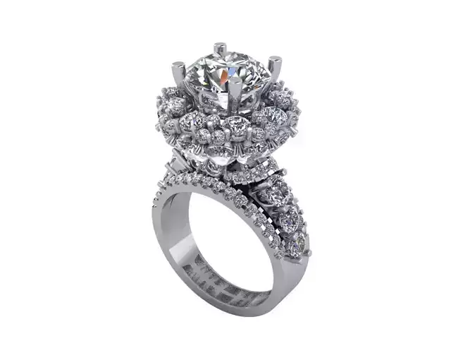 Ring Gold Full Diamond R001 