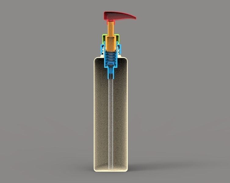 Spray Pump 3D print model_10