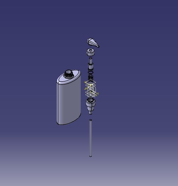 Spray Pump 3D print model_7