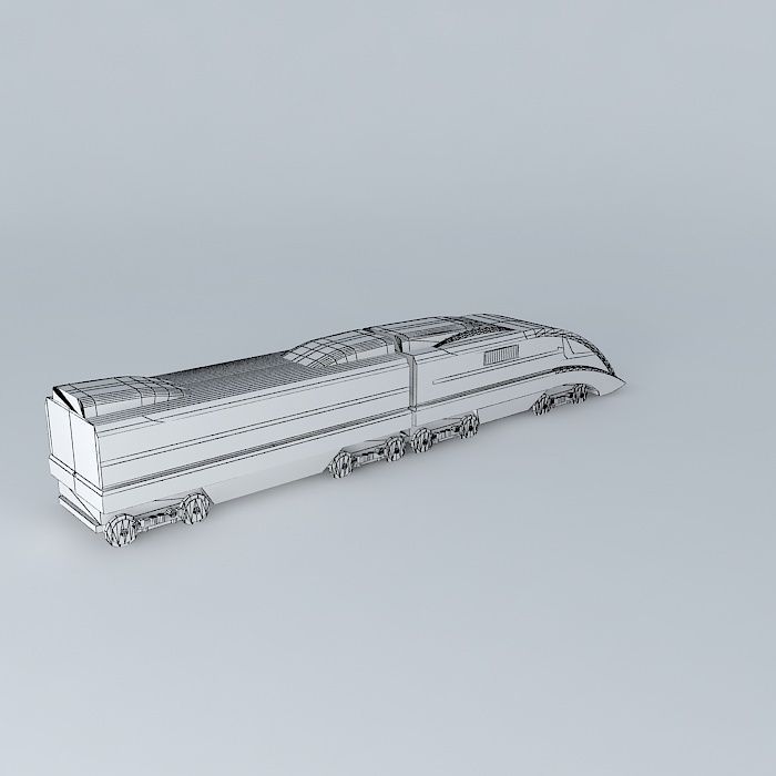 Train high speed Free 3D model_4
