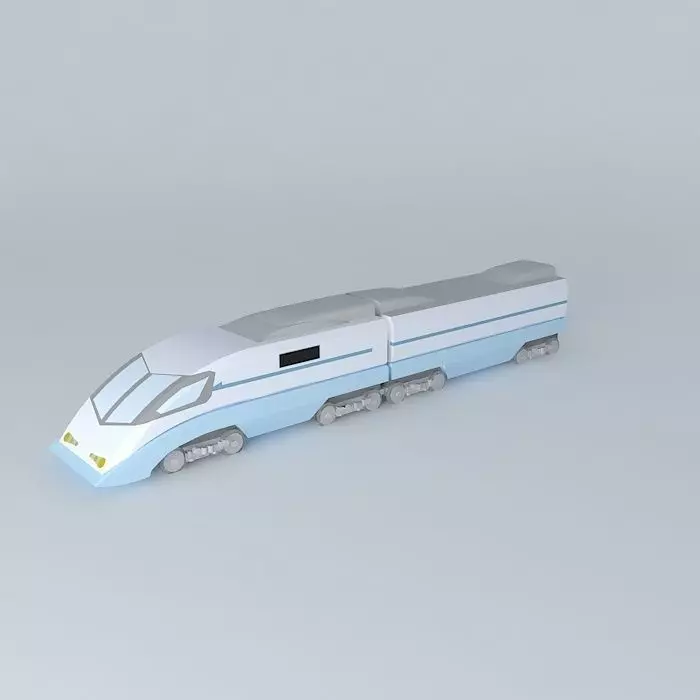 Train high speed Free 3D model_0