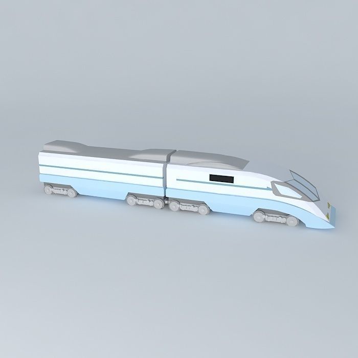Train high speed Free 3D model_1