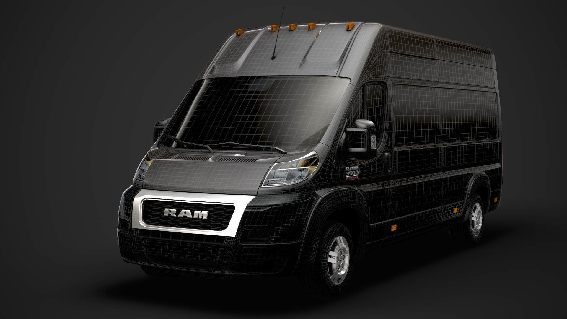 Ram Promaster Cargo 3500 H3 159WB EXT 2020 3D model_47