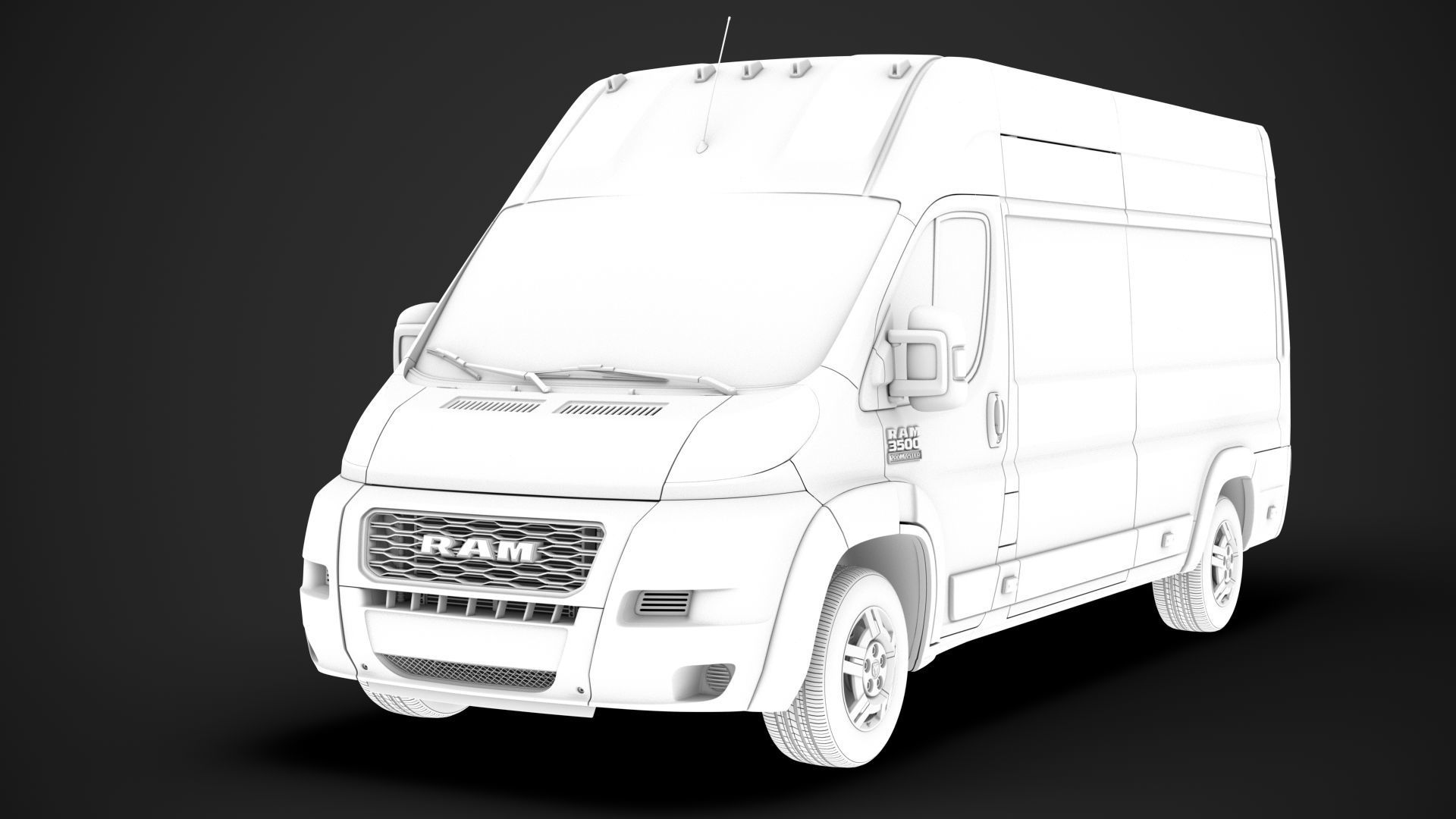 Ram Promaster Cargo 3500 H3 159WB EXT 2020 3D model_36