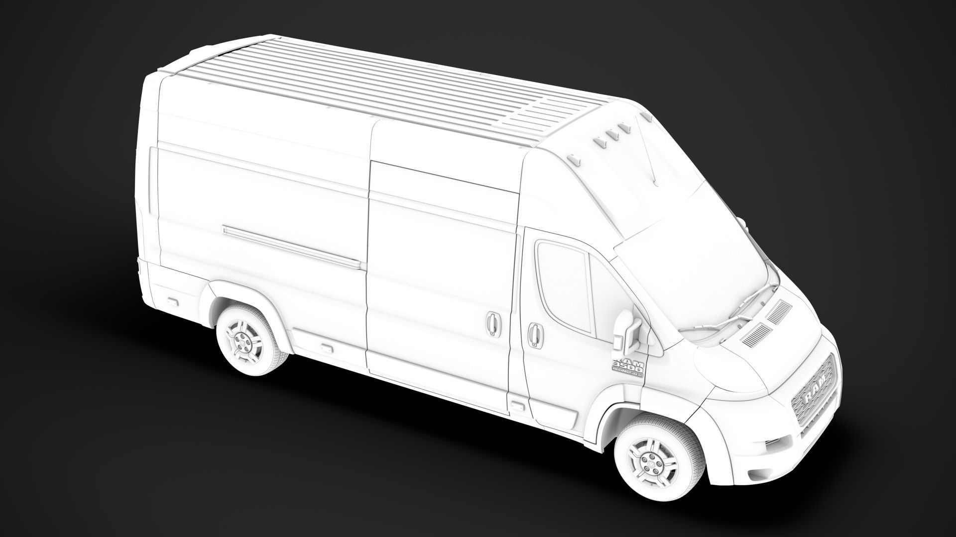 Ram Promaster Cargo 3500 H3 159WB EXT 2020 3D model_29