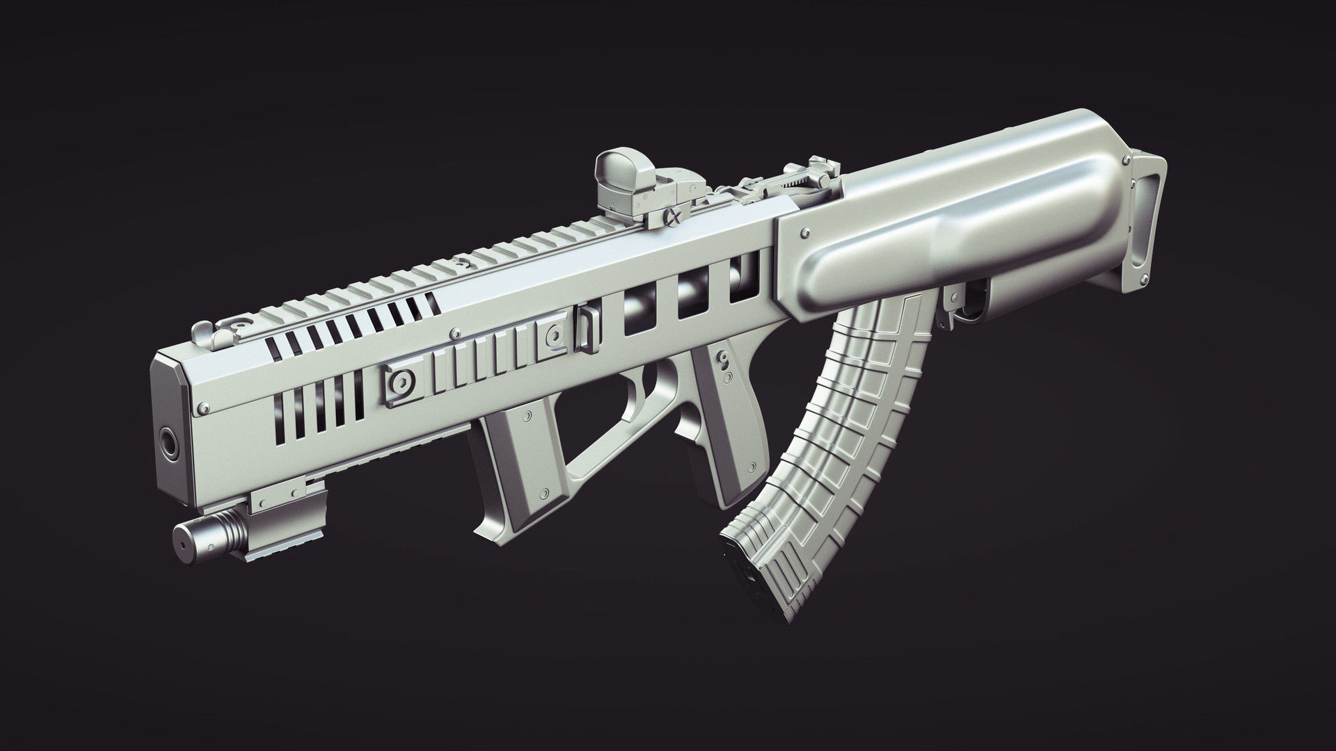 AK-47 ak - rifle 3D model_2