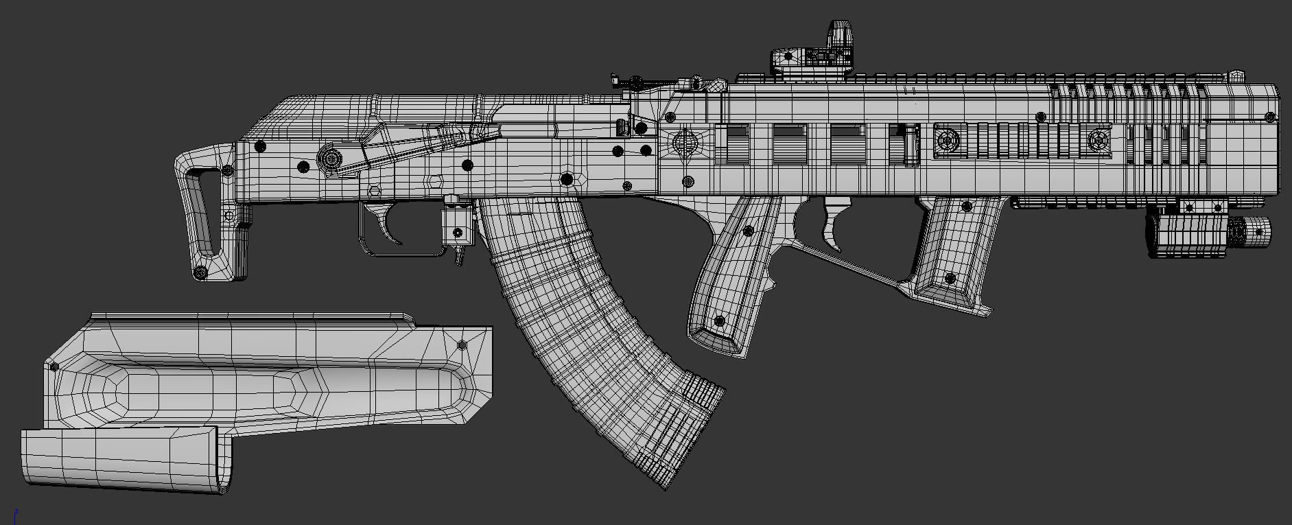 AK-47 ak - rifle 3D model_5