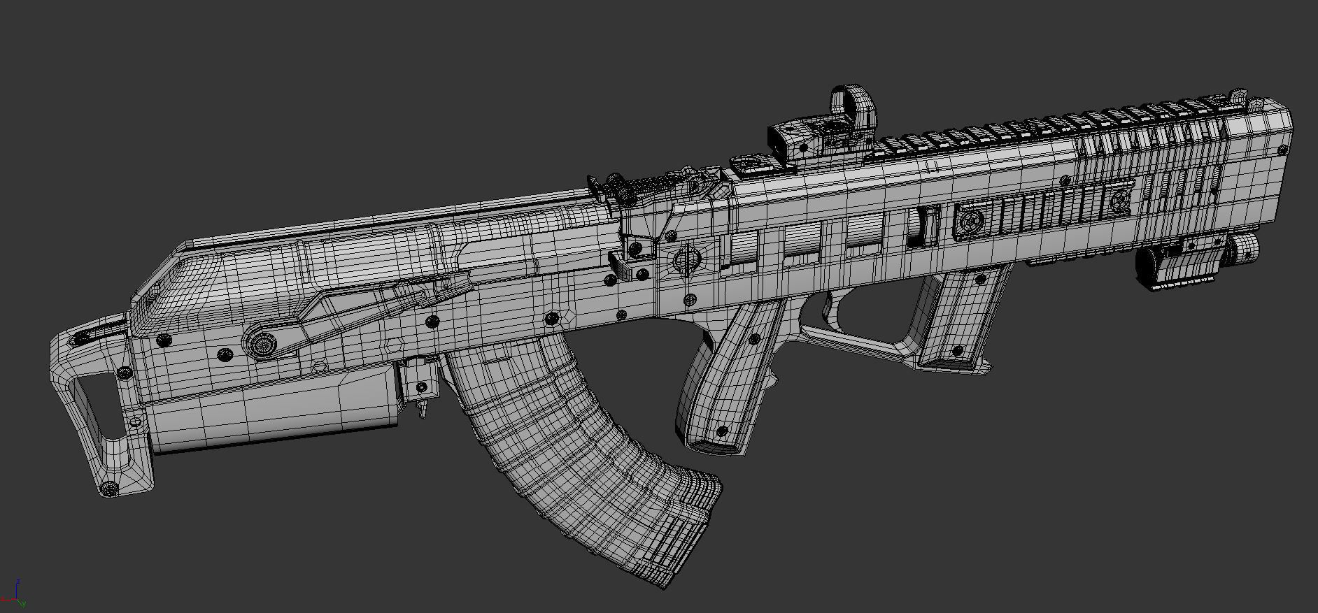 AK-47 ak - rifle 3D model_7