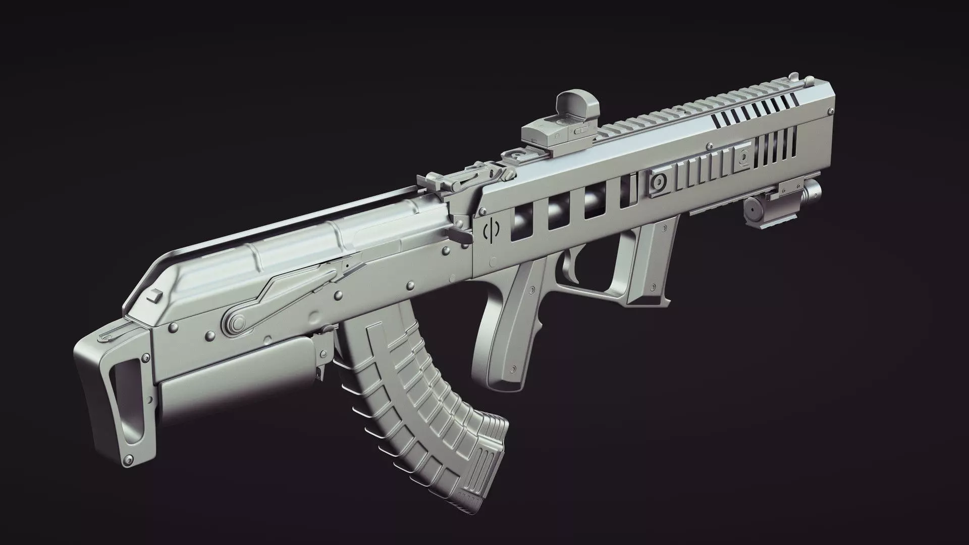 AK-47 ak - rifle 3D model_0