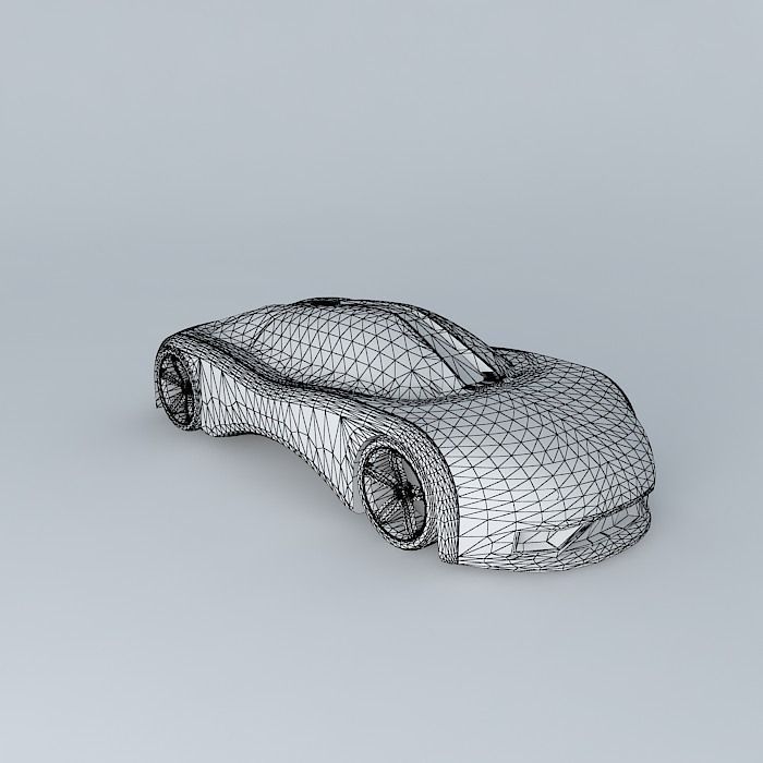 E Roadster Concept Free 3D model_3
