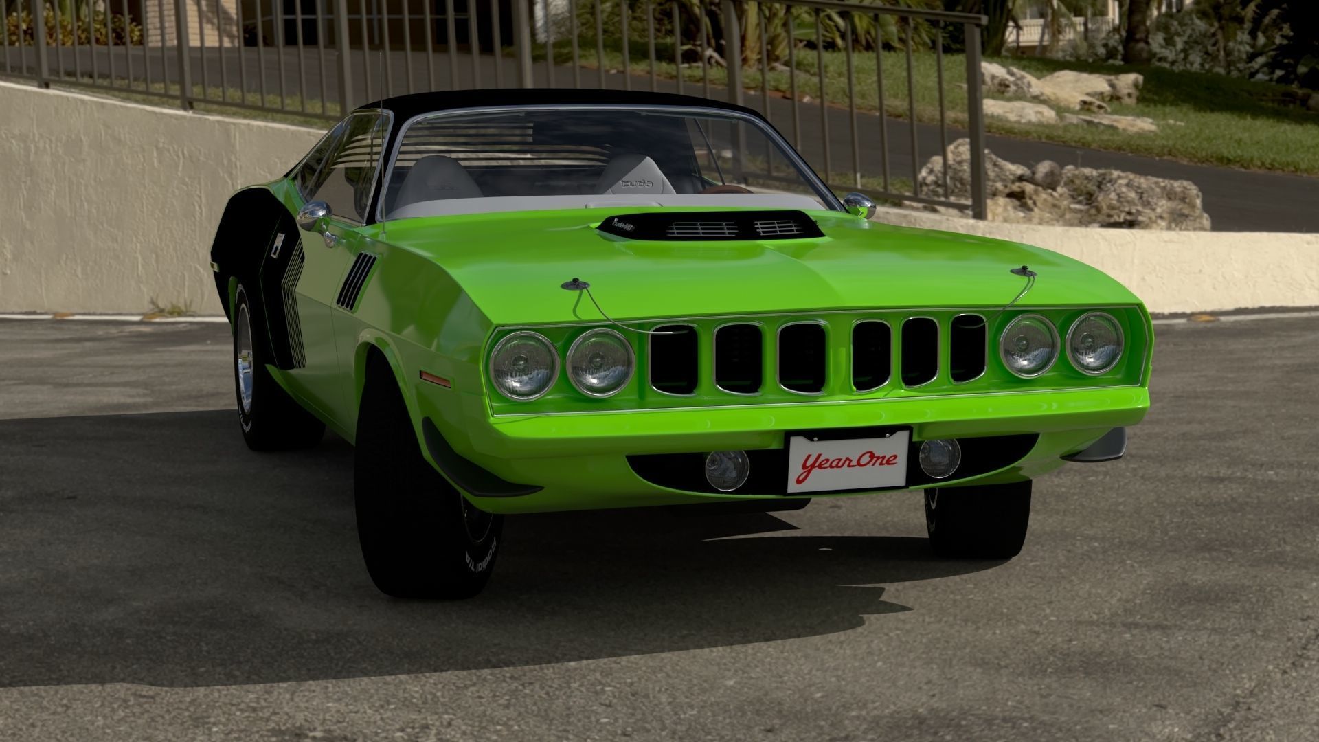 Plymouth Cuda 1970 - 1971 3D model_2