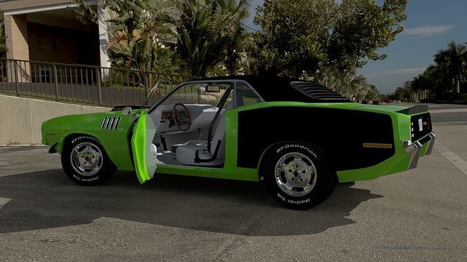 Plymouth Cuda 1970 - 1971 3D model